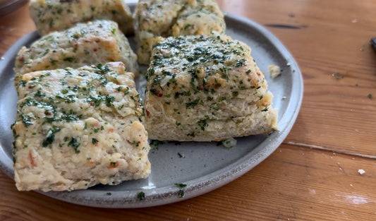 Cheesy Sourdough Biscuits