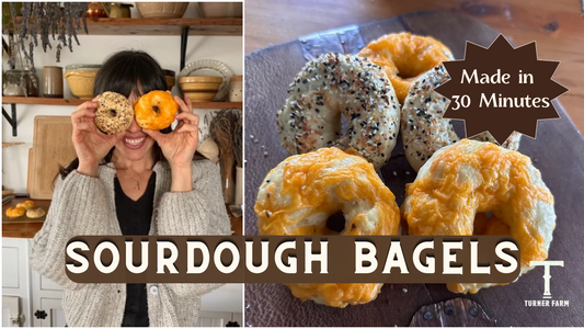 30-Minute Sourdough Bagels