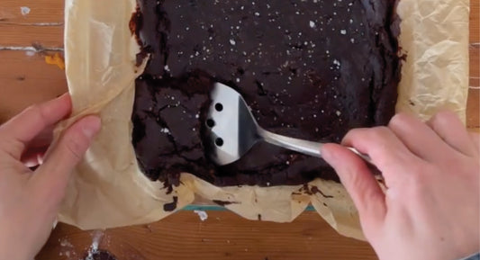 Sweet Potato Sourdough Brownies